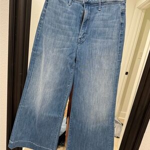 MOTHER Denim Flare Jeans in Light Blue